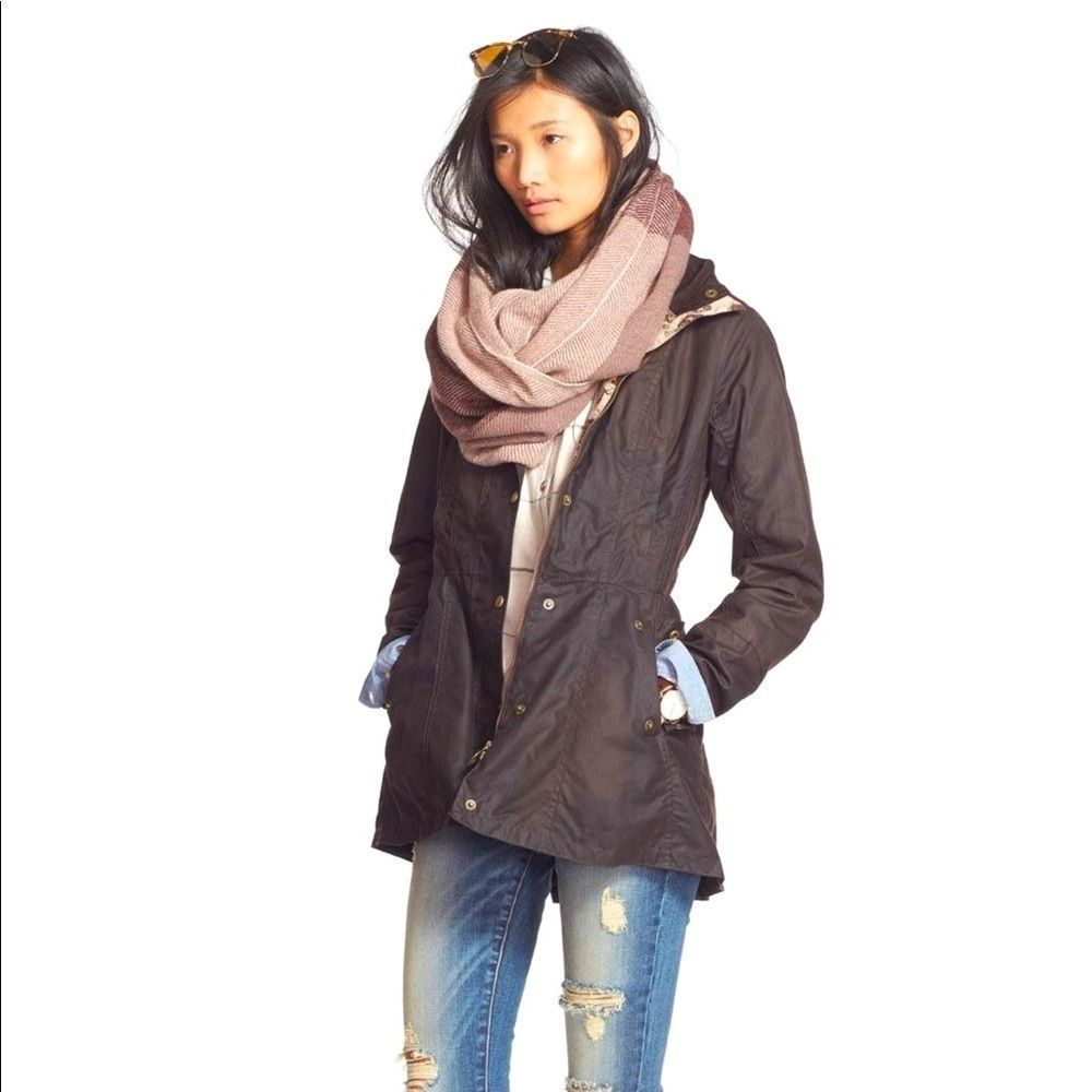 Barbour Holsteiner Waxed Skirt Jacket - size 6